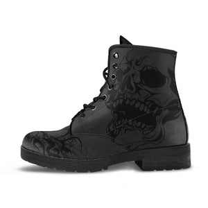 Black Skull - Vegan Boots