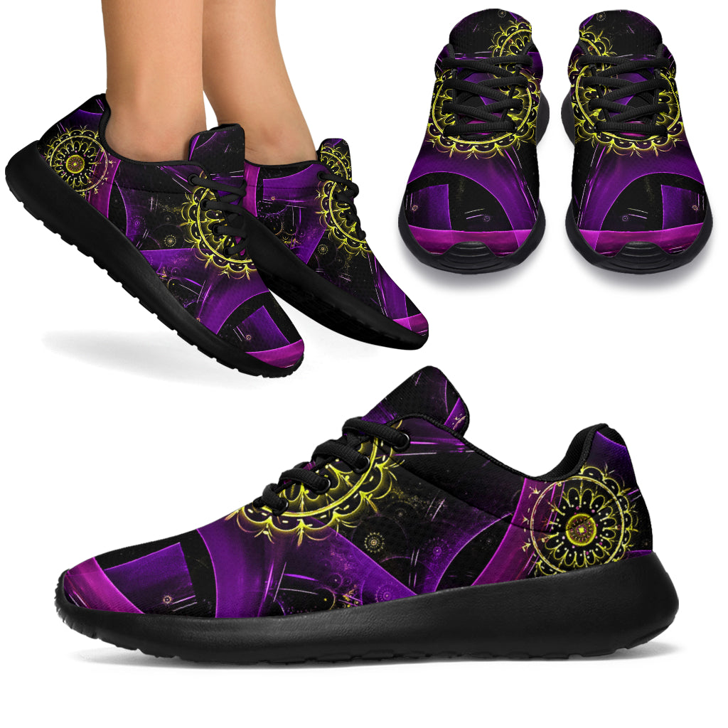 Awesome Purple Lines Sport Sneakers - TrendifyCo