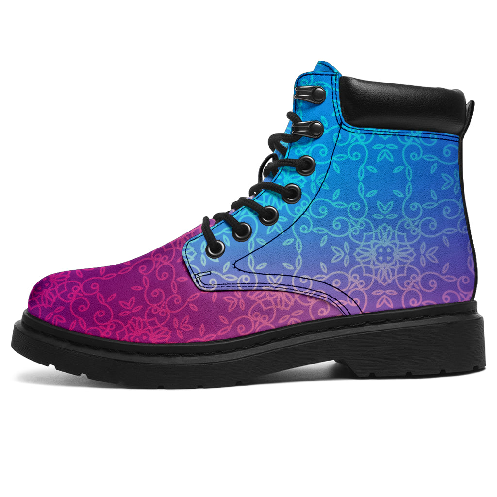 Pink And Blue All-Season Boots - TrendifyCo