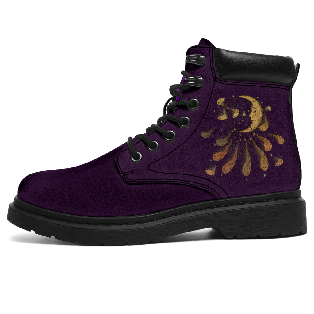 Purple Dreamcatcher All Season Boots - TrendifyCo