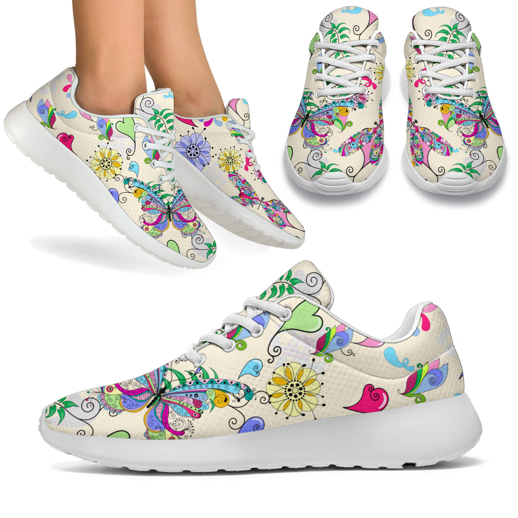 Colorful Butterflies Sneakers - TrendifyCo