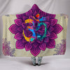 Purple Mandala Om Hooded Blanket