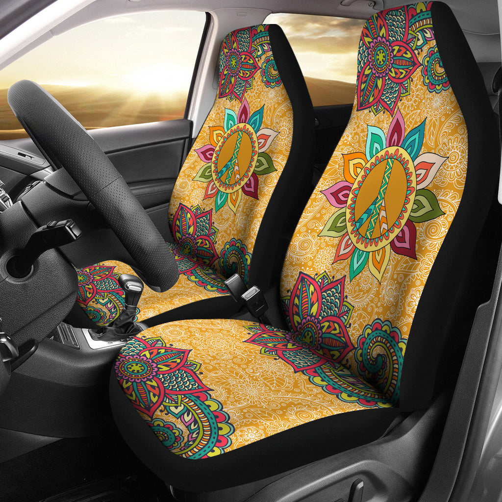 Peace Mandala Car Seat Covers - TrendifyCo