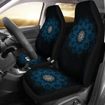 Yin Yang Blue Mandala Car Seat Covers