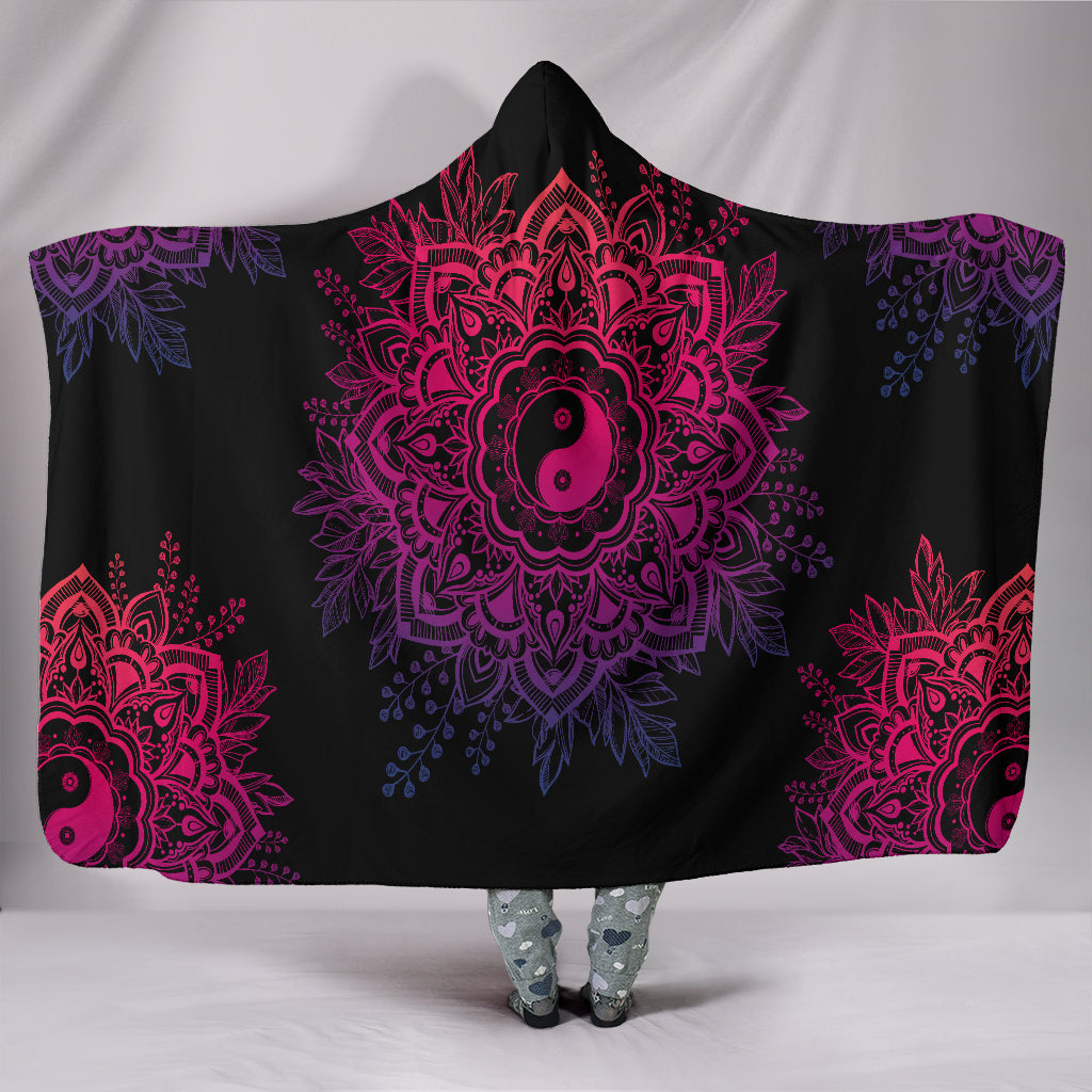 Yin Yang Hooded Blanket