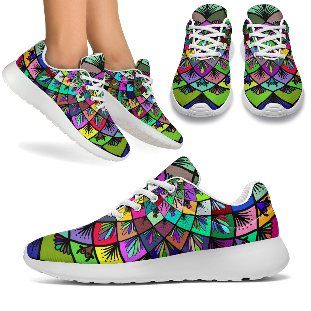 Colorful Mandala Handmade Sport Sneakers