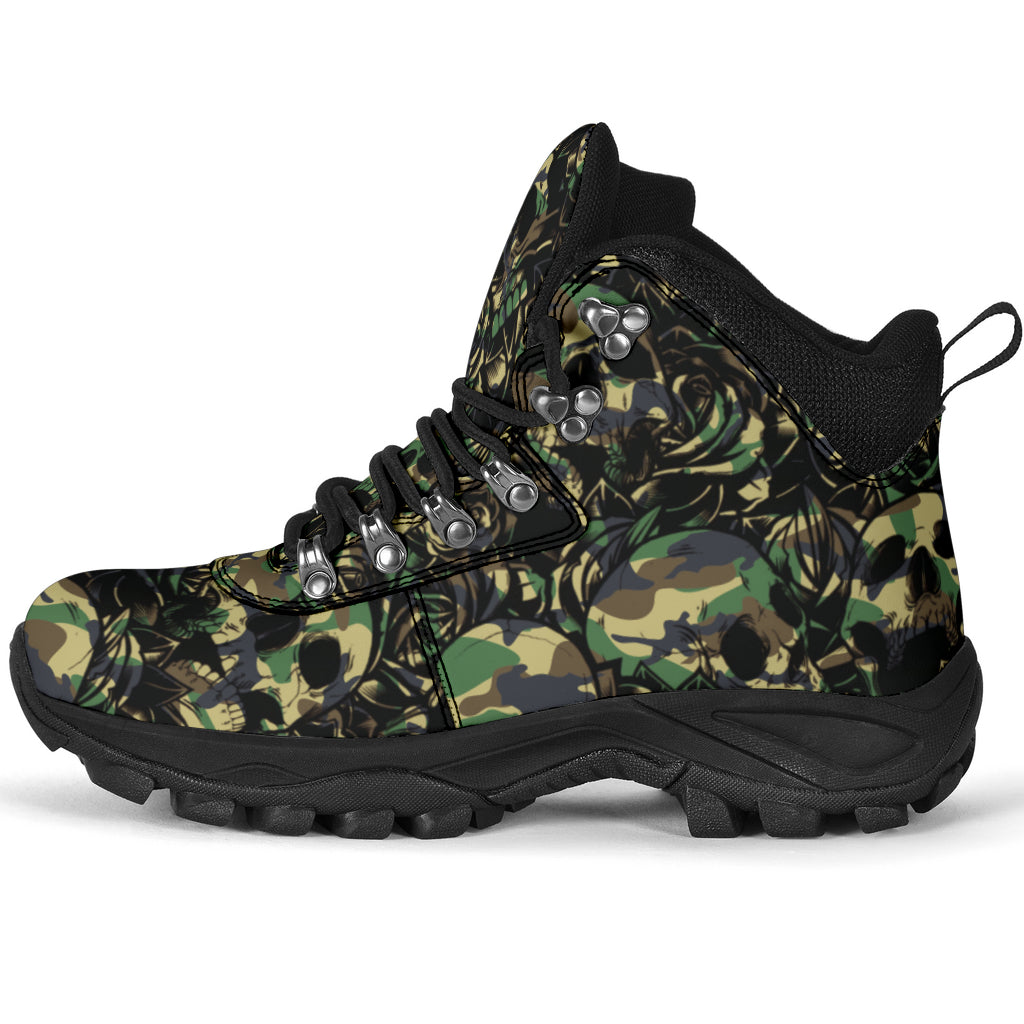 Camouflage Skull - Alpine Boots