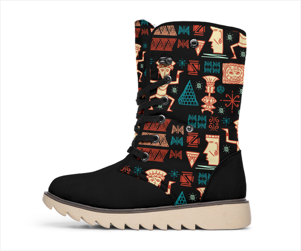 Aztec Tribal Polar Boots