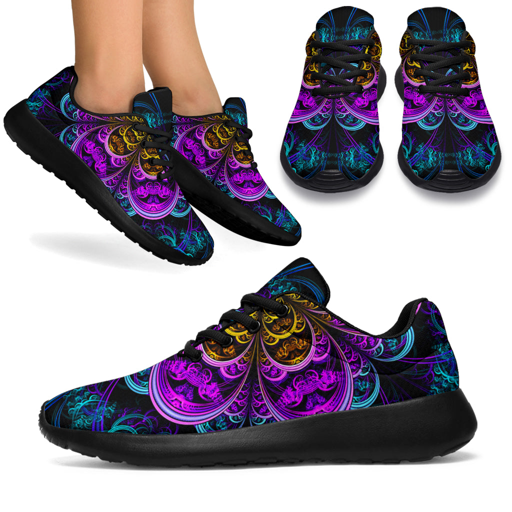Fractal Flower Sport Sneakers - TrendifyCo