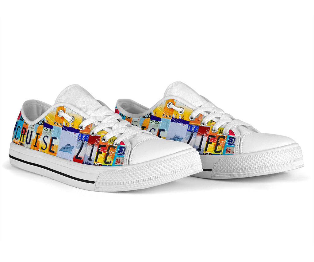 Cruise Life License Plate Shoes
