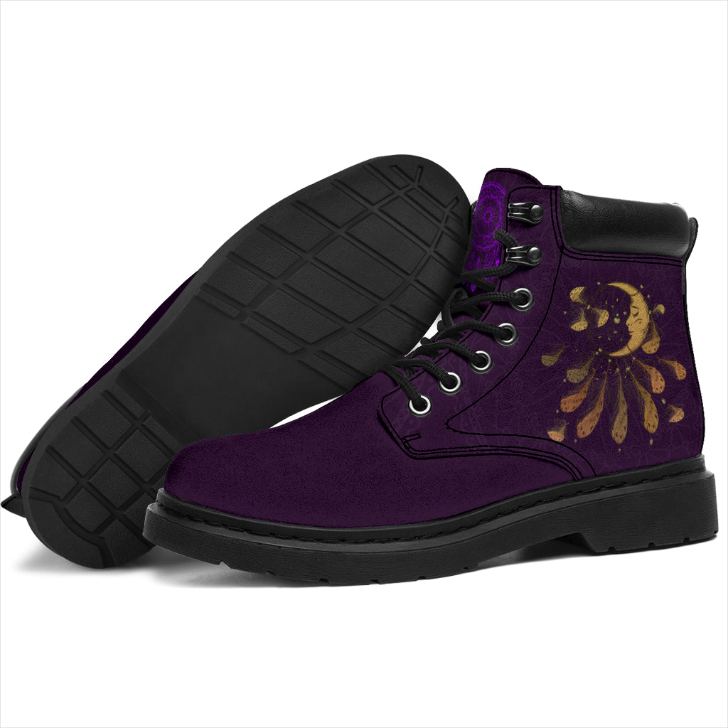 Purple Dreamcatcher All Season Boots - TrendifyCo