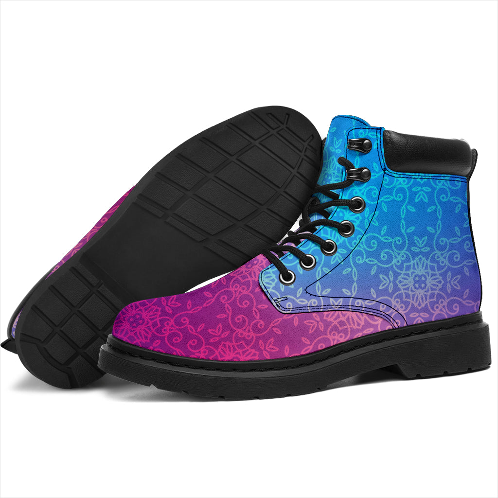 Pink And Blue All-Season Boots - TrendifyCo