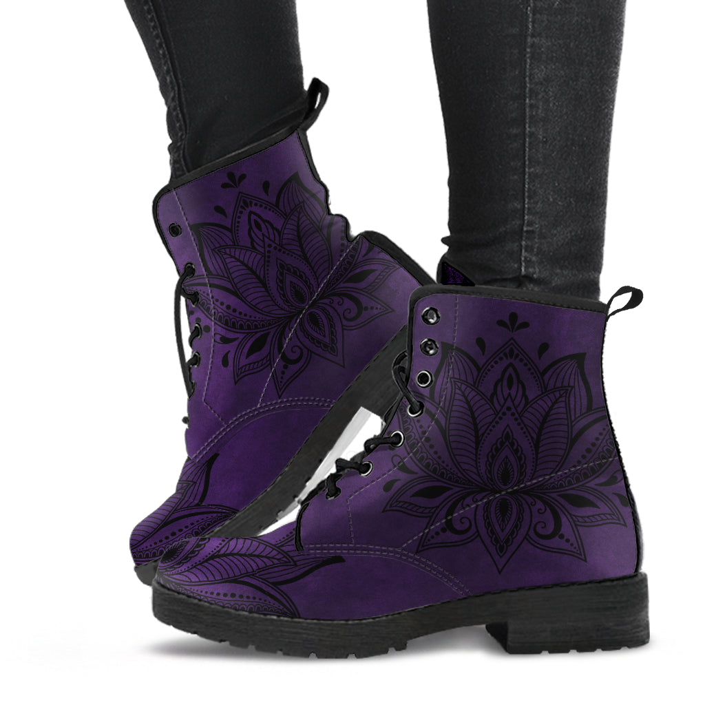 Purple Lotus - Vegan Boots