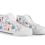 Travel Stamps High Top Shoe