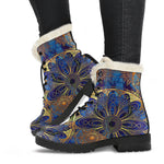 Blue And Gold Bohemian Boots - TrendifyCo