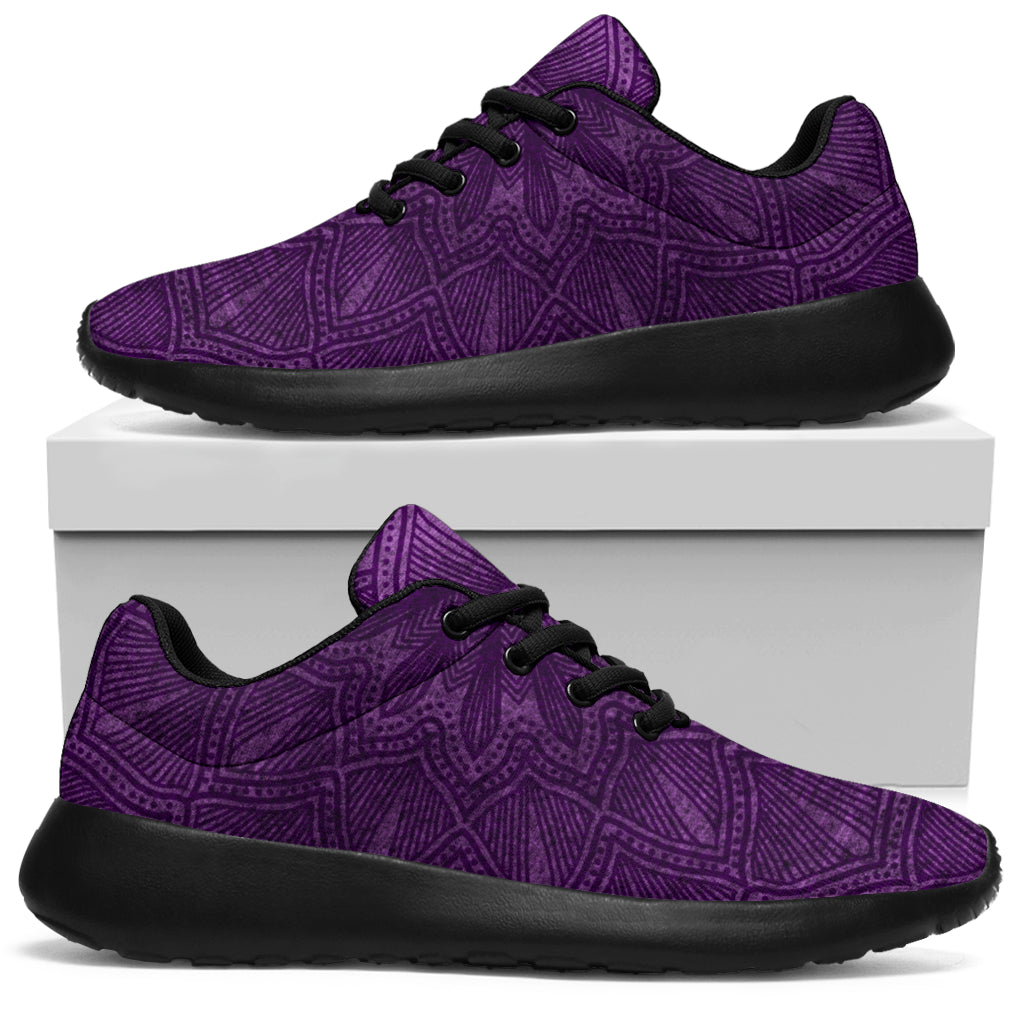 Purple Mandala Sport Sneakers - TrendifyCo