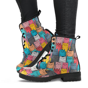 Cool Kitty Cats - Vegan Leather Boots