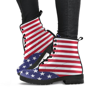 USA Flag - Custom Leather Boots