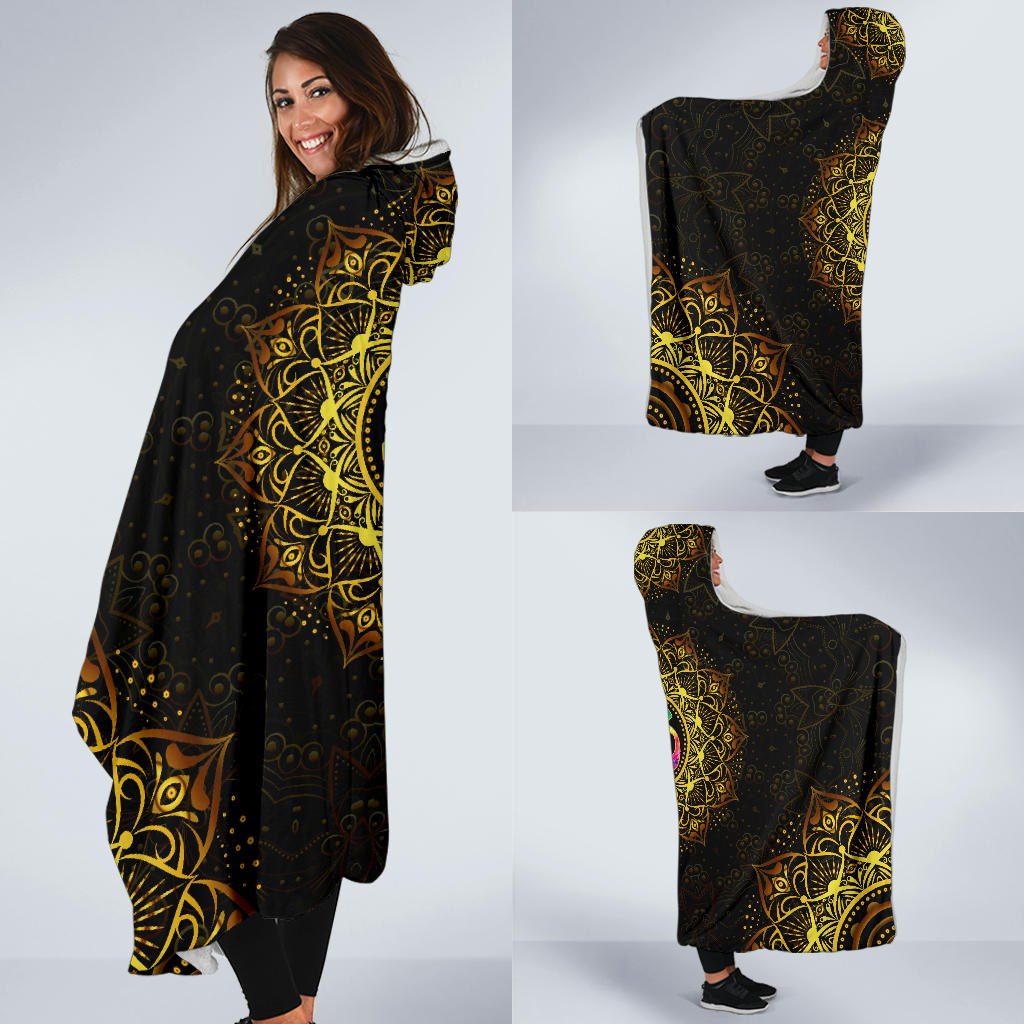 Tie Dye Om Hooded Blanket