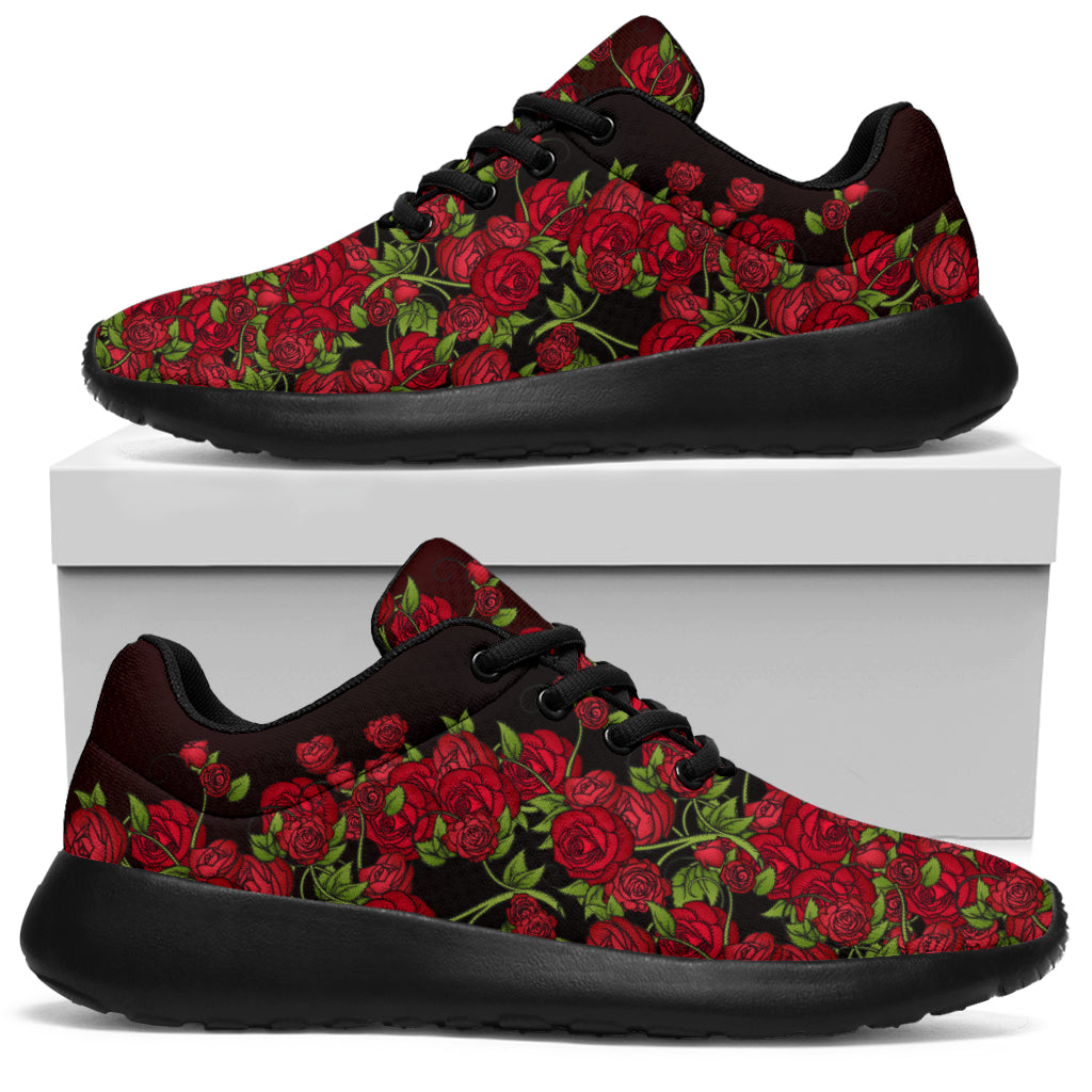 Red Roses Sport Sneakers - TrendifyCo