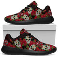 Awesome Skull And Roses Sport Sneakers - TrendifyCo