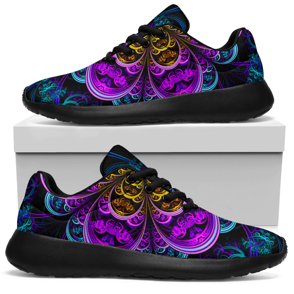 Fractal Flower Sport Sneakers - TrendifyCo