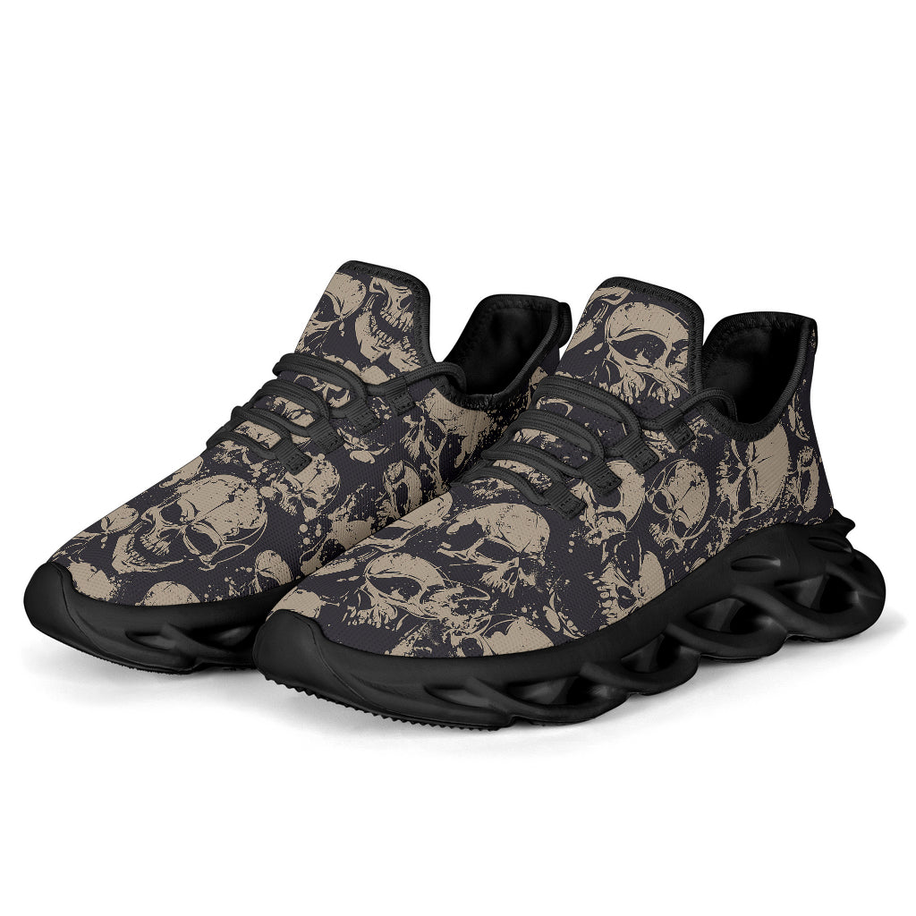 Grey Skulls Sneakers