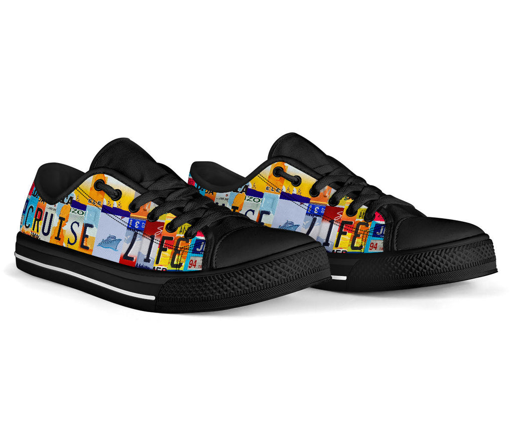 Cruise Life License Plate Shoes