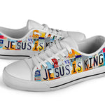 Jesus is King Custom License Plate Shoes