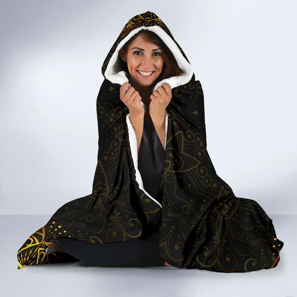 Tie Dye Om Hooded Blanket