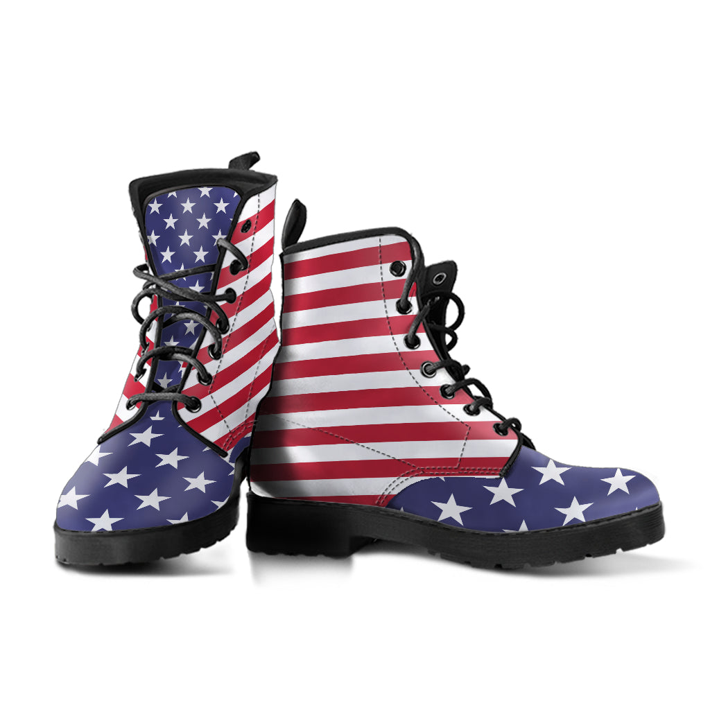 USA Flag - Custom Leather Boots
