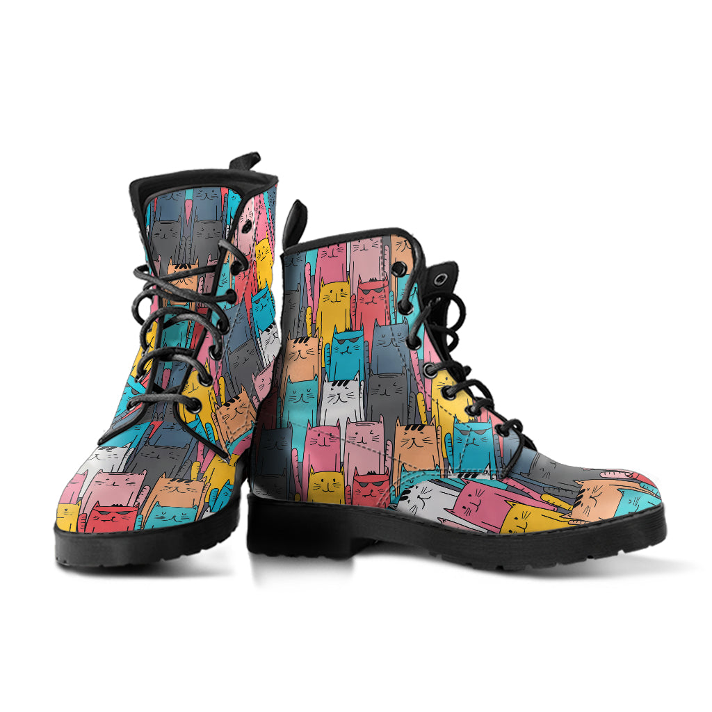 Cool Kitty Cats - Vegan Leather Boots