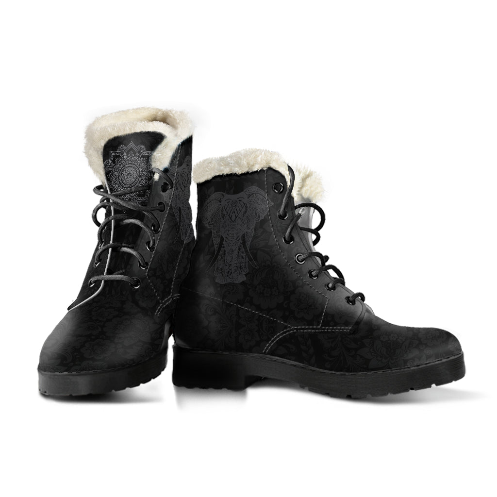 Elephant Faux Fur Boots - TrendifyCo