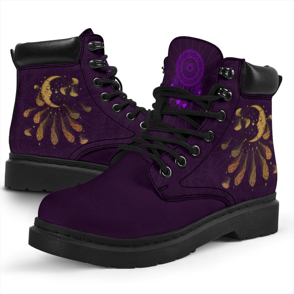 Purple Dreamcatcher All Season Boots - TrendifyCo