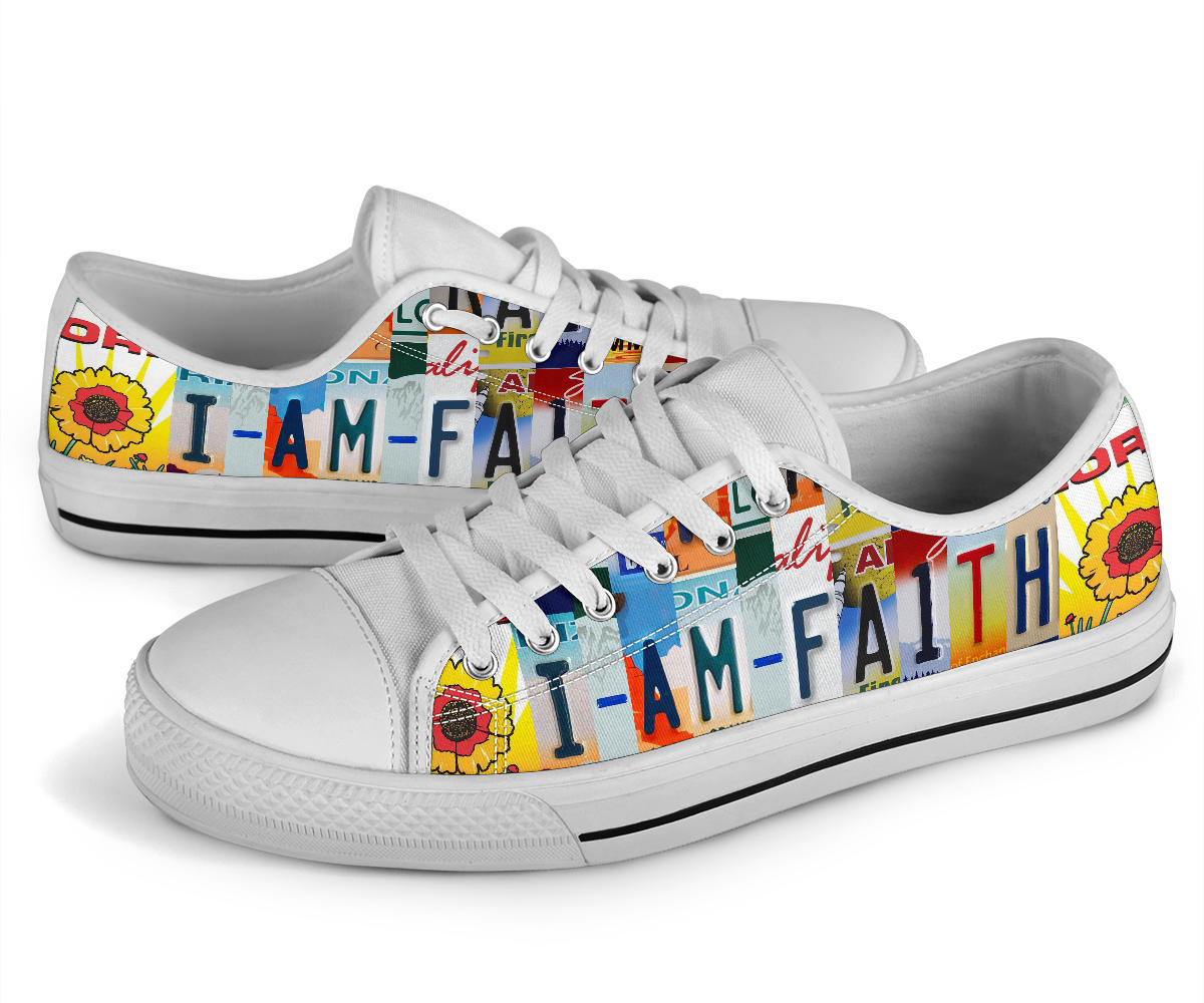 I Am Faith Custom Low Top