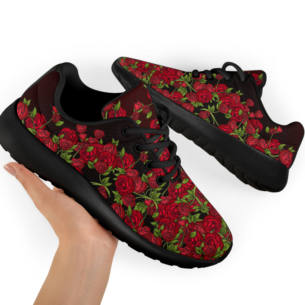 Red Roses Sport Sneakers - TrendifyCo