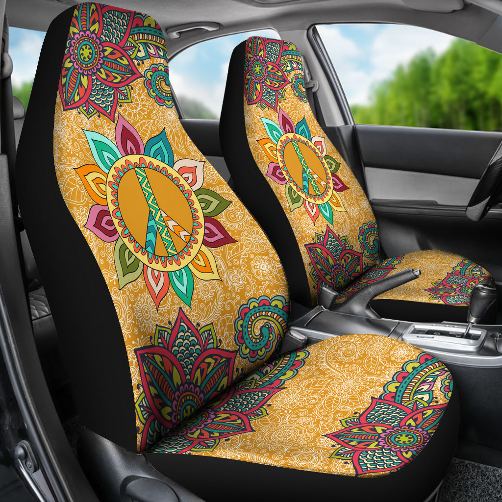 Peace Mandala Car Seat Covers - TrendifyCo