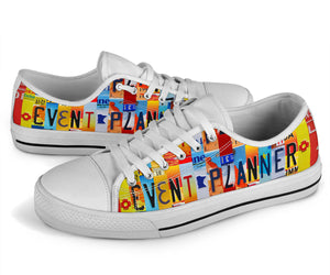 Event Planner License Plate Shoes