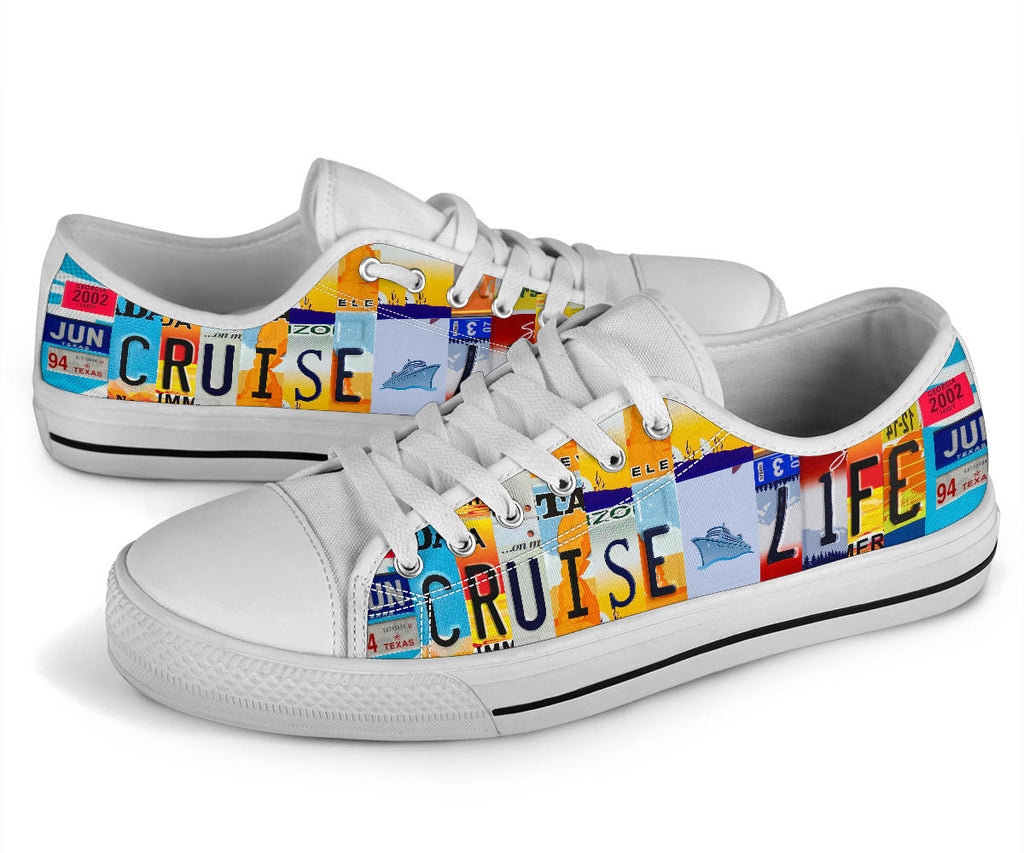 Cruise Life License Plate Shoes