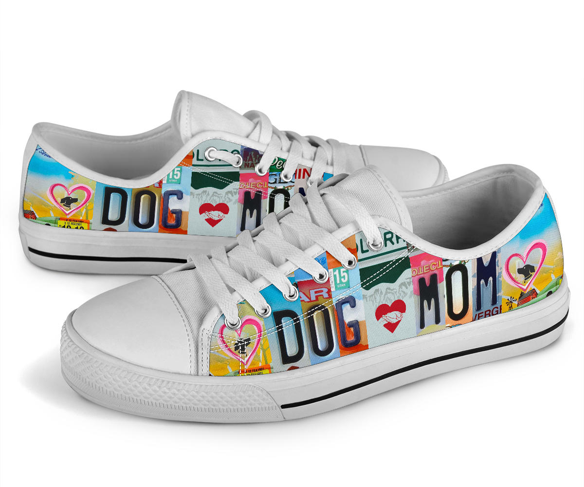 Dog Mom License Plate Shoes