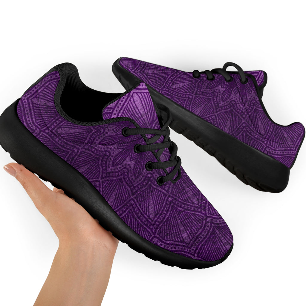 Purple Mandala Sport Sneakers - TrendifyCo