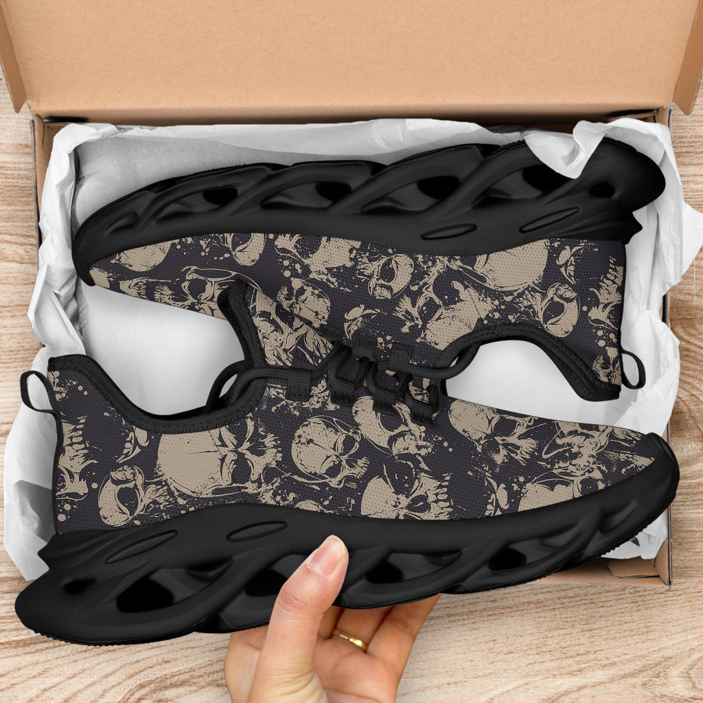 Grey Skulls Sneakers