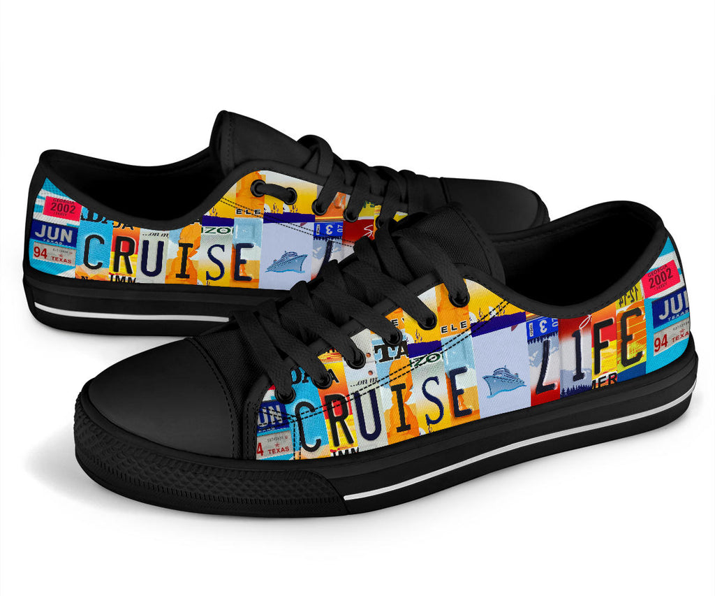 Cruise Life License Plate Shoes