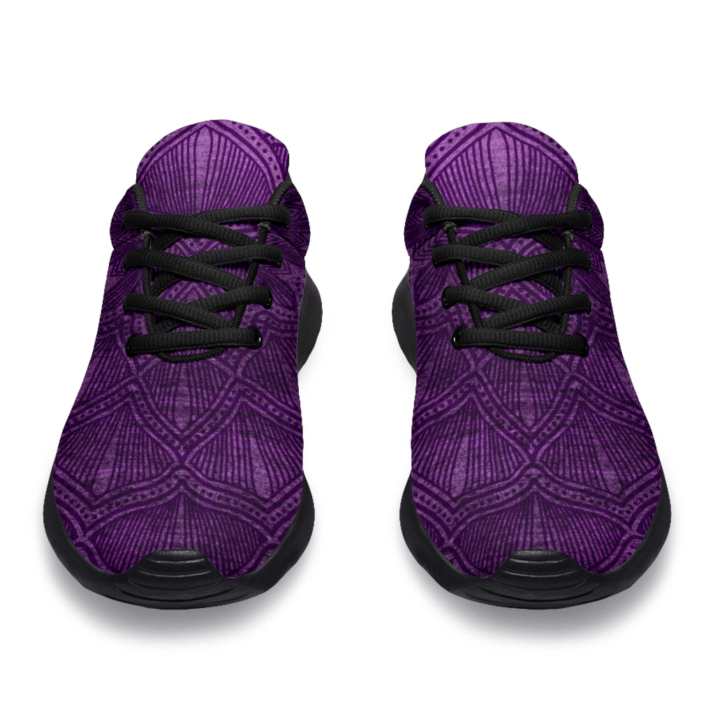 Purple Mandala Sport Sneakers - TrendifyCo
