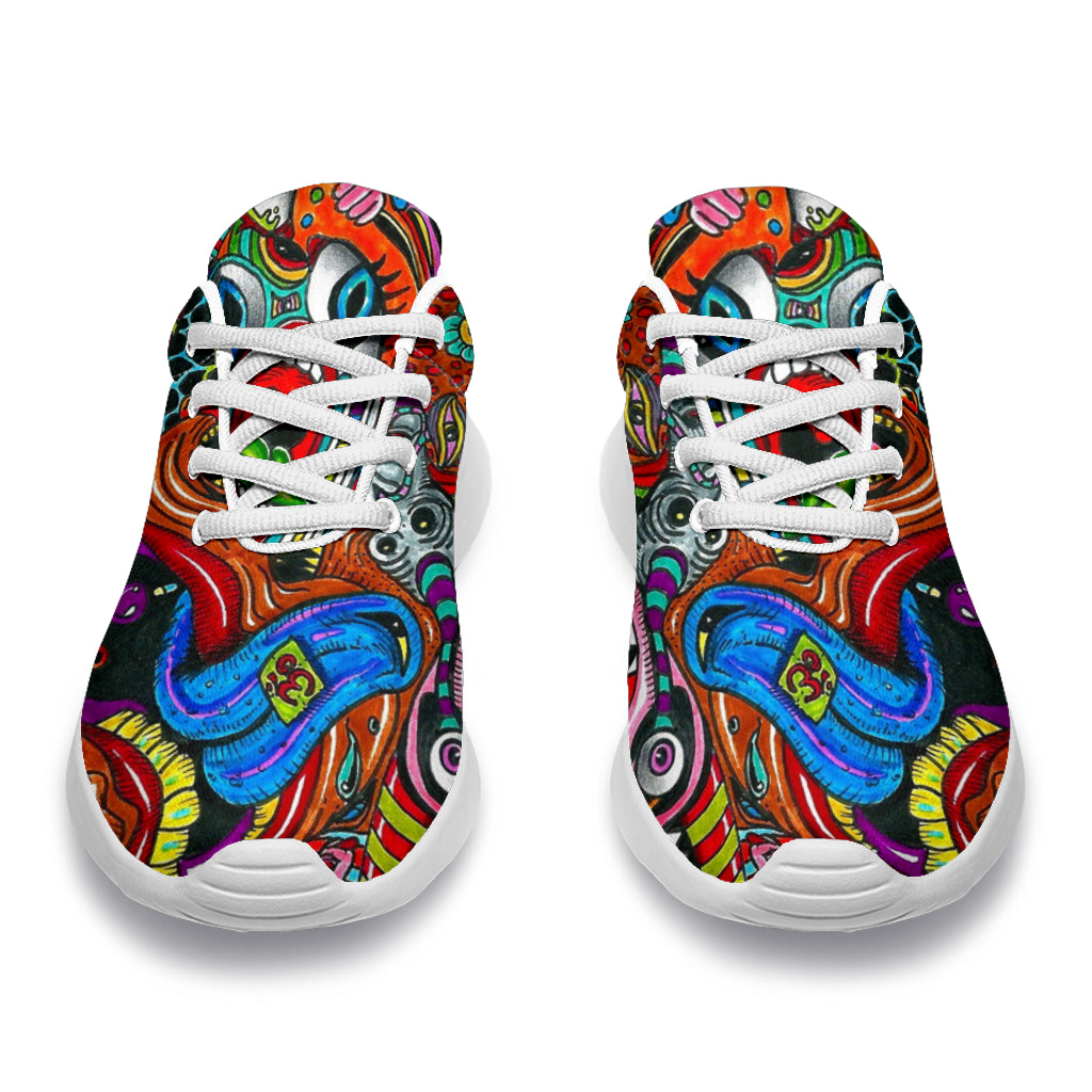 Psychedelic Art Sport Sneakers