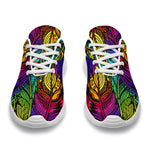 Colorful Feathers Sport Sneakers