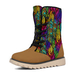 Colorful Feathers Polar Boots