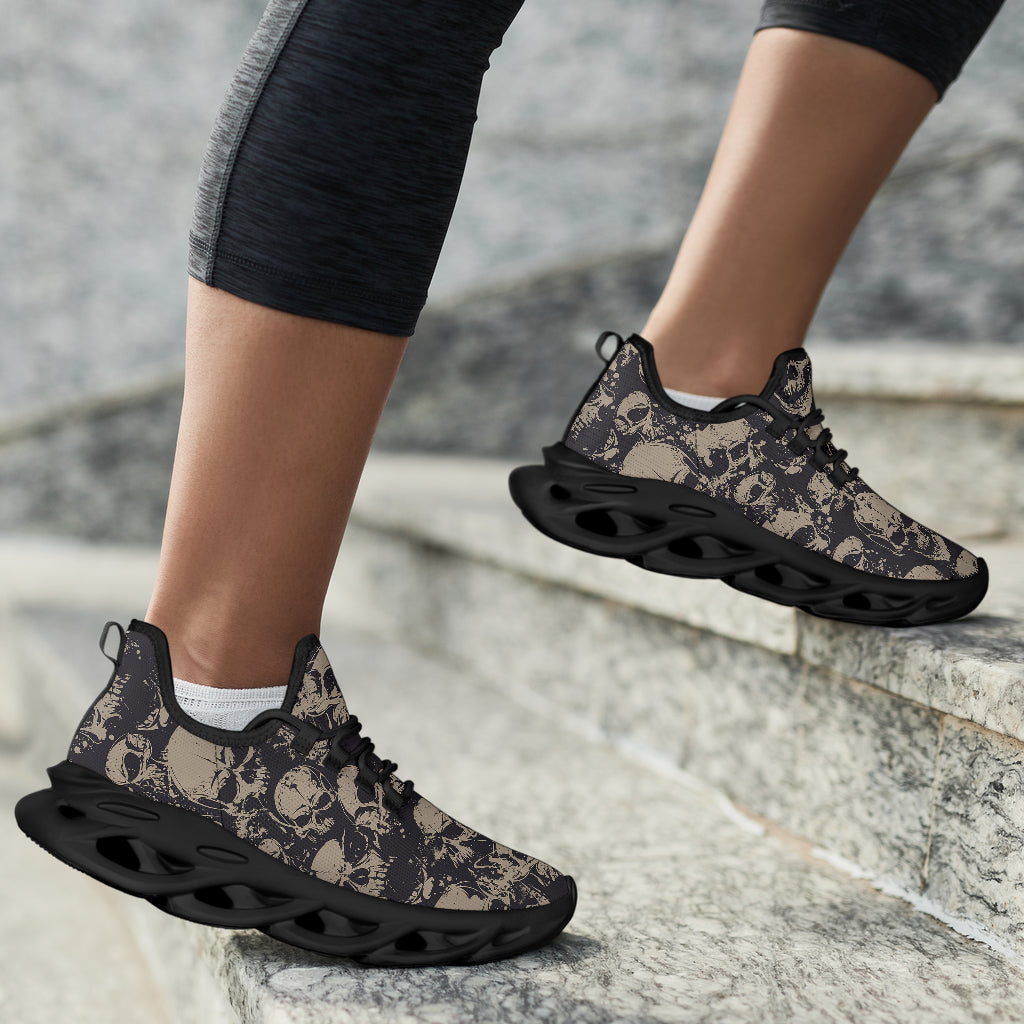 Grey Skulls Sneakers