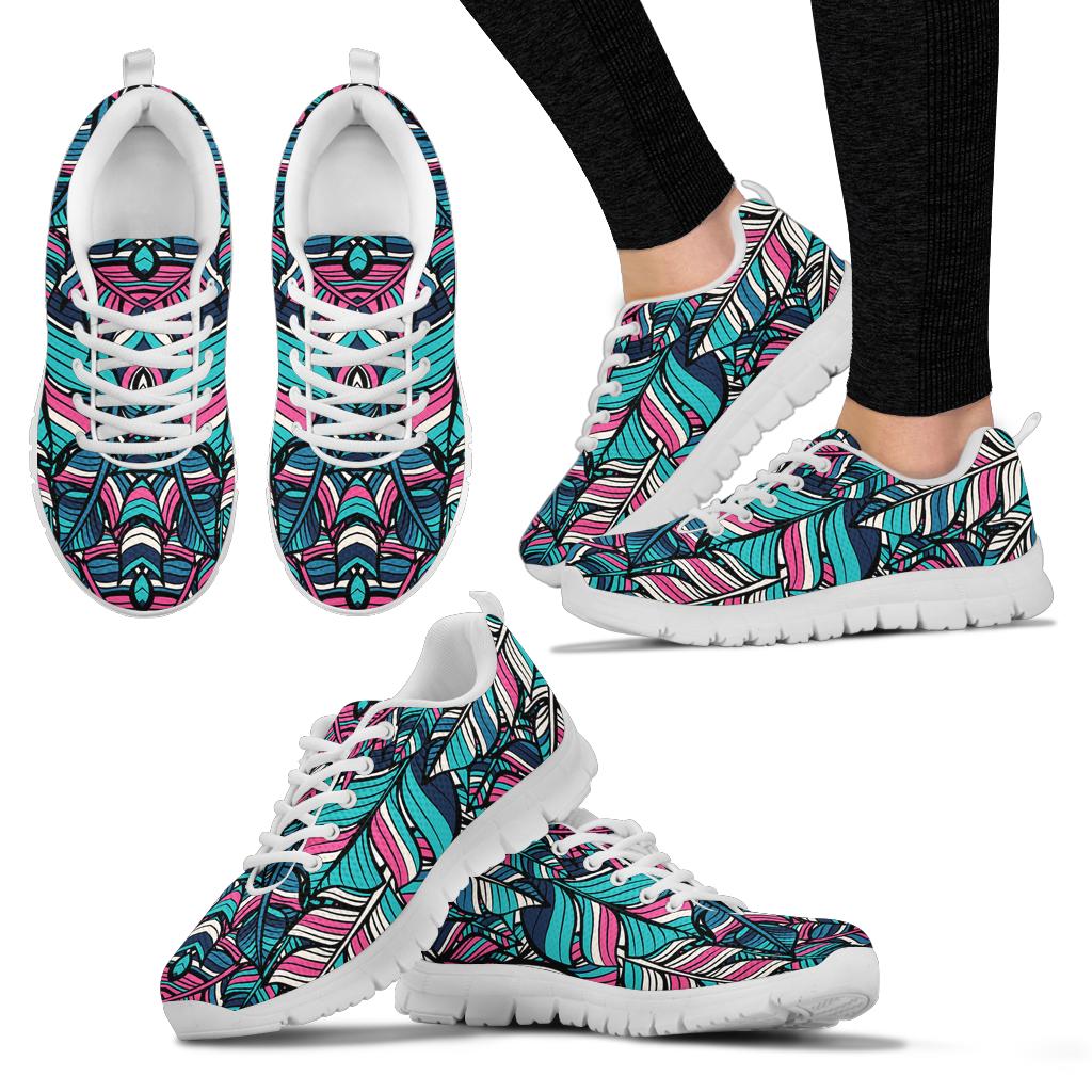 Colorful Feathers Running Shoes