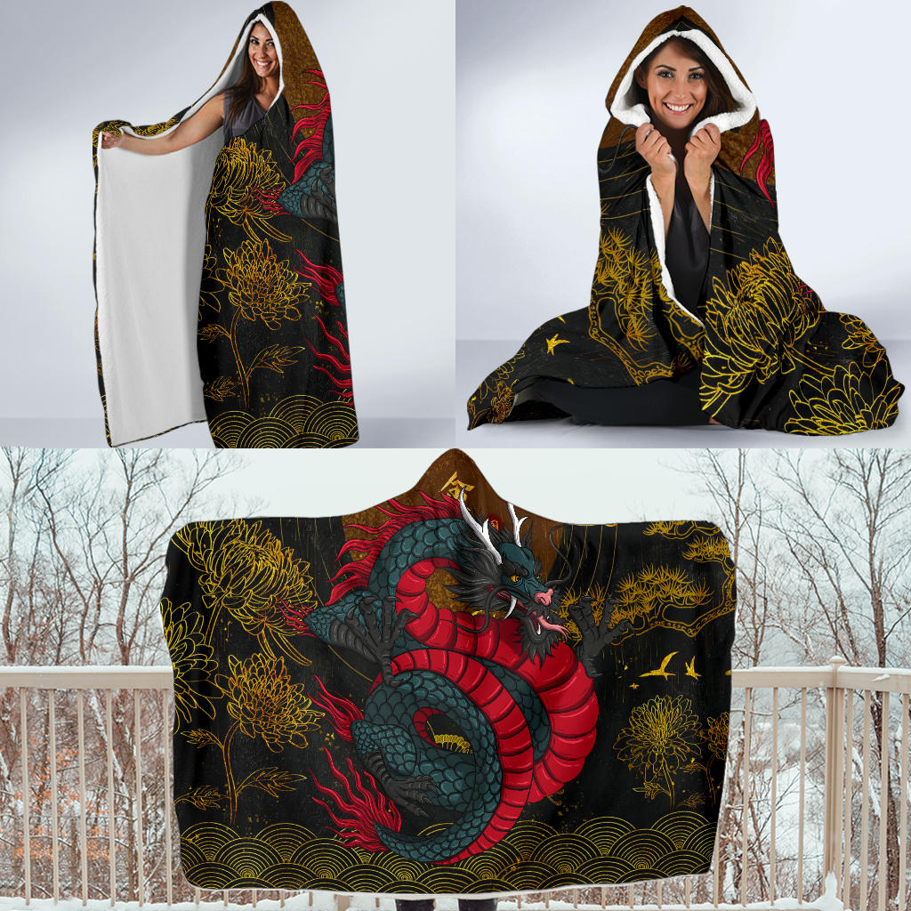 Dragon Hooded Blanket